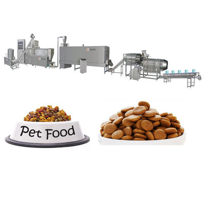 Industri anjing kucing hewan peliharaan Pellet Feed Food Extruder membuat lini produksi