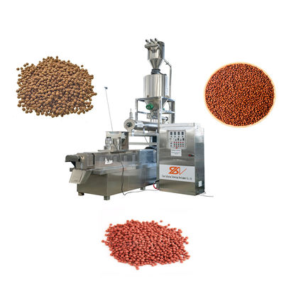 SLG65 Floating Fish Feed Extruder Machine / Ss Floating Fish Food Manufacturing Plant Mesin Pengeluar Makanan Ikan