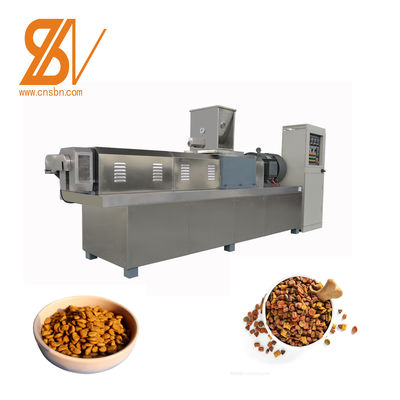 Otomatis Dry Kibble Dog Cat Feed Membuat Mesin Twin sekrup extruder