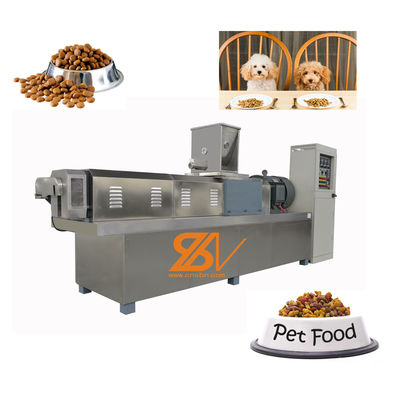 Otomatis Dry Puffing Pet Dog Food Extrusion Processing Line Dengan Motor Siemens