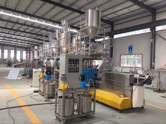 Dry Kibble Fish Pet Food Machine Extruder Line Produksi 20 tahun
