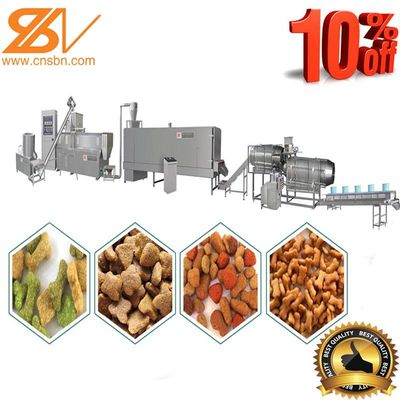 Jenis basah Pet Food Extruder Mesin Produksi Line 58-380kw Daya