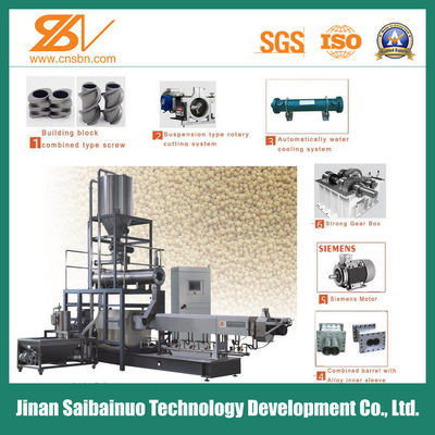 Mesin ekstrusi untuk makanan anjing untuk pabrik pengolahan pakan hewan peliharaan pellet kering basah