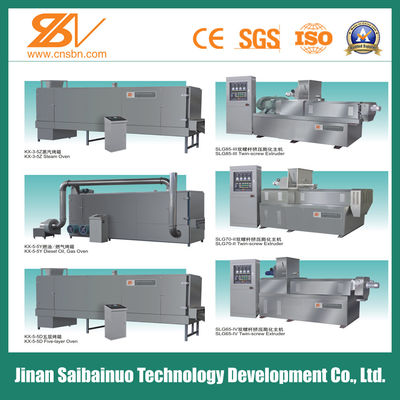 Mesin ekstrusi untuk makanan anjing untuk pabrik pengolahan pakan hewan peliharaan pellet kering basah