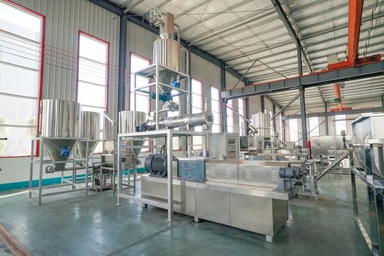 Lini Produksi Mesin Pelet Pakan Ikan Terapung Twin Screw Extruder