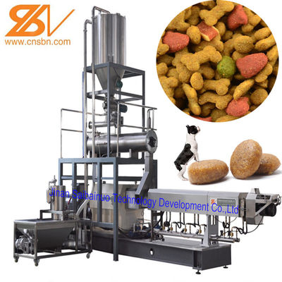 Dry Kibble Fish Pet Food Machine Extruder Line Produksi 20 tahun