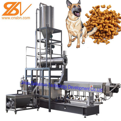 100-2000kg/Hr Industri Otomatis Air Dry Pet Dog Cat Food Extruder